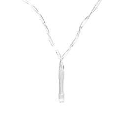 Lampki choinkowe drucikowe 20LED na 3 baterie AA, Ciepła biel, 2m